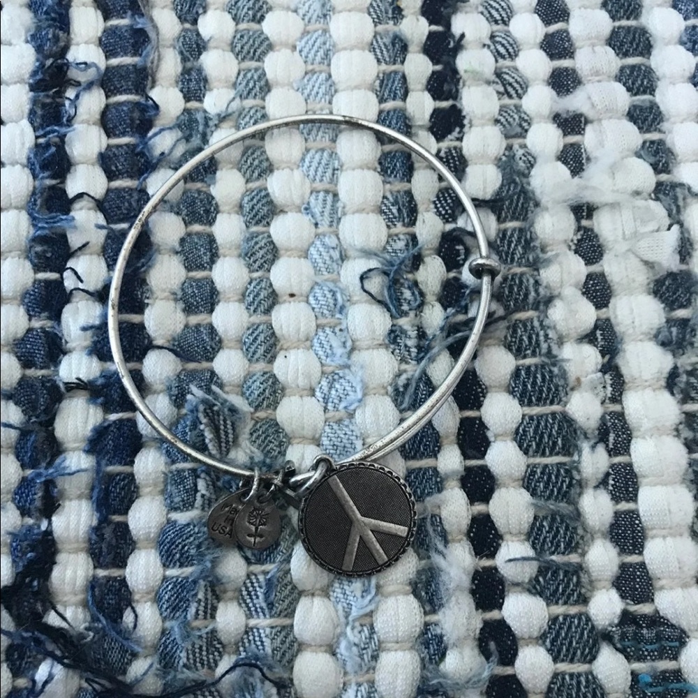 alex and ani Peace Bracelet.